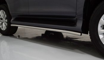 Защита порогов алюминий 42,4 мм, ТСС Тюнинг Lexus (Лексус) GX (джи)  460 (2019-2024) 460 2 J150 2-ой рестайлинг  (42,4 мм)