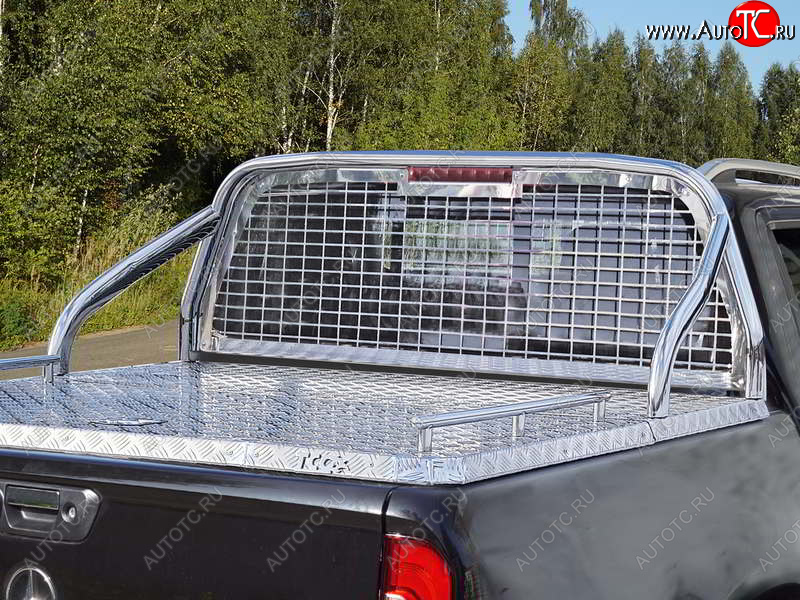 83 999 р. Защита кузова и заднего стекла (для крышки) d 75х42 мм ТСС Тюнинг  Mercedes-Benz X class  W470 (2017-2020) (нержавейка)