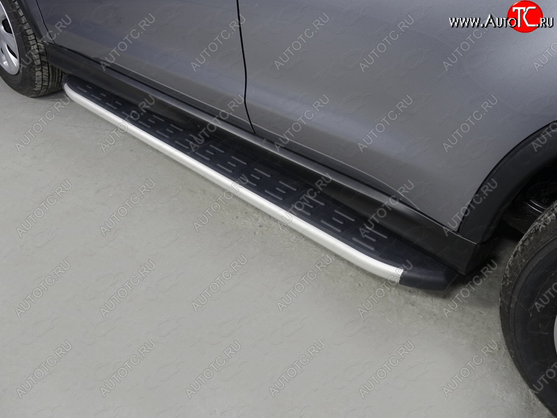 19 999 р. Пороги алюминиевые с пластиковой накладкой ТСС Тюнинг  Mitsubishi ASX (2010-2012) (серые)
