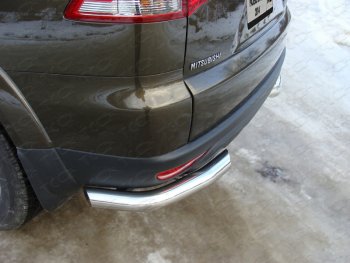 17 999 р. Защита задняя (уголки, нержавейка 76,1 мм) ТСС Тюнинг  Mitsubishi Pajero Sport  3 PB (2013-2017). Увеличить фотографию 1