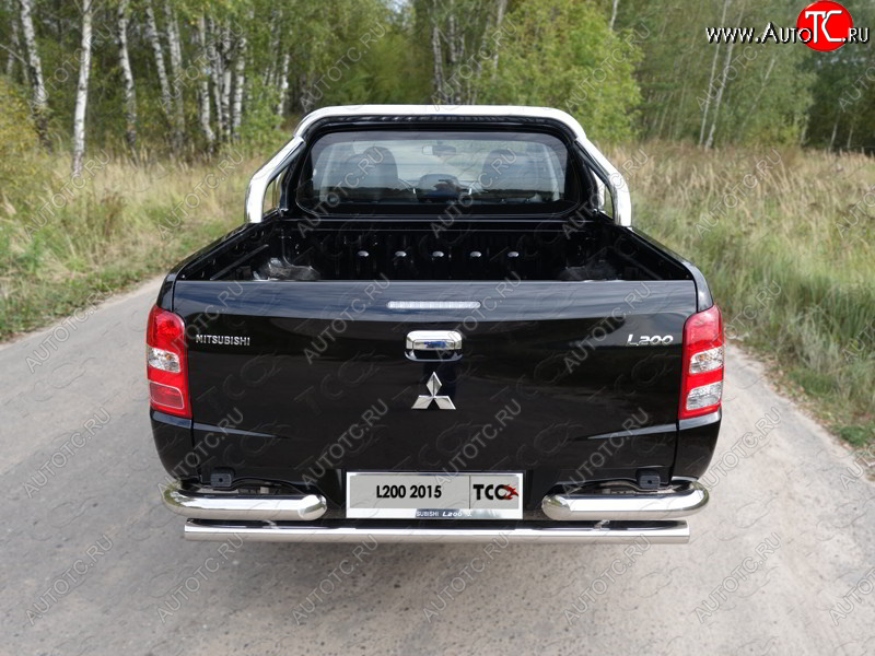 55 999 р. Защита кузова d76,1 мм (только для кузова) ТСС Тюнинг  Mitsubishi L200  5 KK,KL (2015-2019) (нержавейка)