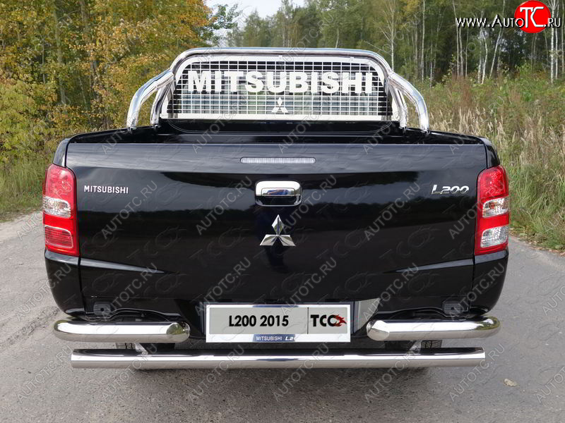 83 999 р. Защита кузова и заднего стекла (только для кузова) d 75*42 мм ТСС Тюнинг  Mitsubishi L200  5 KK,KL (2015-2019) (нержавейка)