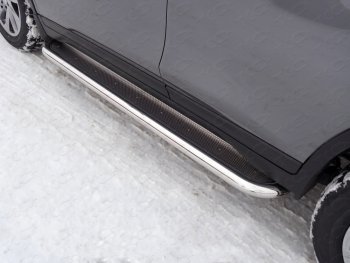 46 999 р. Пороги с площадкой 60,3 мм ТСС Тюнинг  Nissan X-trail  3 T32 (2013-2018) (нержавейка). Увеличить фотографию 1