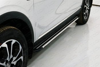Пороги алюминиевые ТСС Тюнинг Renault (Рено) Arkana (Аркана) (2019-2024)