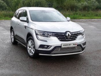 17 999 р. Защита переднего бампера нижняя d60,3 мм ТСС Тюнинг  Renault Koleos  2 (2016-2024) (нержавейка). Увеличить фотографию 1