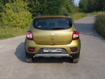 Защита задняя (нержавейка 42,4 мм), ТСС Тюнинг Renault (Рено) Sandero Stepway (Сандеро-Степвэй)  (B8) (2014-2018) (B8) дорестайлинг
