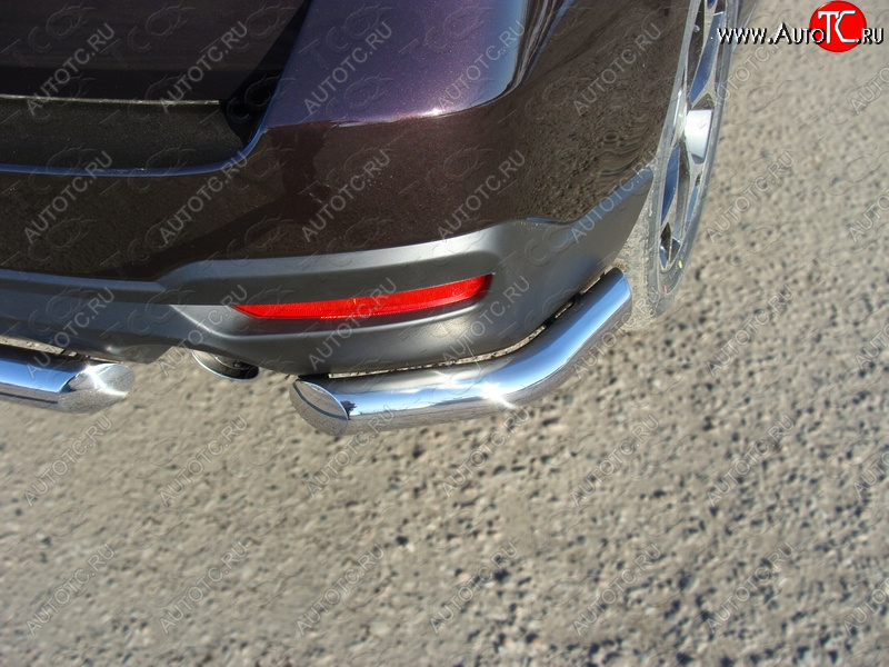 17 999 р. Защита заднего бампера (под брызговики, уголки, d60,3 мм) TCC  Subaru Forester  SJ (2012-2016)
