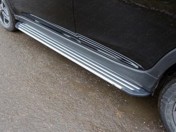 19 999 р. Пороги алюминиевые Slim Line ТСС Тюнинг  Subaru XV  GT/G24 (2017-2021) (Silver). Увеличить фотографию 1