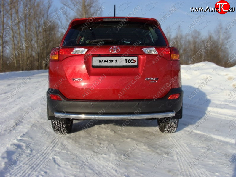 35 949 р. Защита задняя (центральная нержавейка 60,3 мм) ТСС Тюнинг  Toyota RAV4  XA40 (2012-2015)