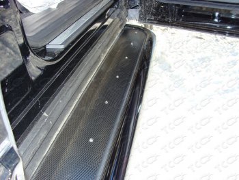 42 699 р. Пороги с площадкой 60,3 мм ТСС Тюнинг  Toyota RAV4  XA40 (2012-2015) (нержавейка). Увеличить фотографию 1