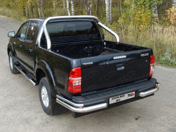 54 999 р. Защита кузова d76,1 мм (только для кузова) ТСС Тюнинг Toyota Hilux AN20,AN30  2-ой рестайлинг (2011-2016) (нержавейка). Увеличить фотографию 1