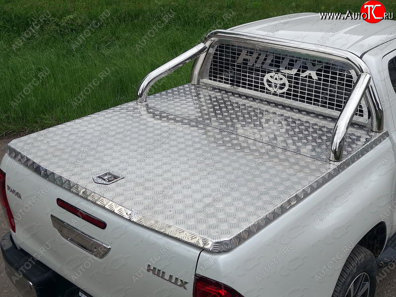 69 999 р. Защита кузова и заднего стекла (для крышки) d76,1 мм ТСС Тюнинг  Toyota Hilux  AN120 (2016-2024) (нержавейка)