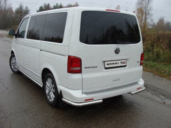 20 999 р. Защита заднего бампера (уголки, d60,3 мм) TCC  Volkswagen Multivan  T5 (2009-2015). Увеличить фотографию 1