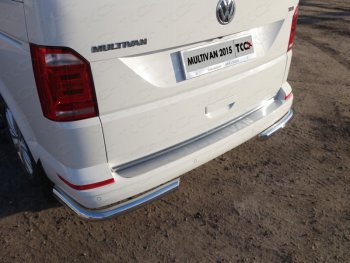 Защита заднего бампера (уголки, d60,3 мм) TCC Volkswagen Multivan T6 дорестайлинг (2016-2019)