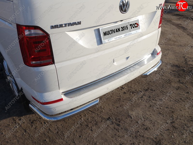 22 599 р. Защита заднего бампера (уголки, d60,3 мм) TCC Volkswagen Multivan T6 дорестайлинг (2016-2019)