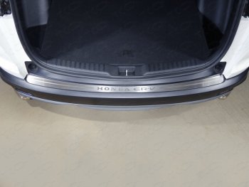 5 199 р. Накладка на задний бампер, ТСС Тюнинг  Honda CR-V  RW,RT (2016-2020) (лист шлифованный надпись Honda CR-V). Увеличить фотографию 1