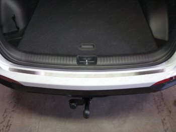 2 079 р. Накладка на задний бампер, ТСС Тюнинг  Hyundai Creta  GS (2015-2021) (Лист шлифованный). Увеличить фотографию 1