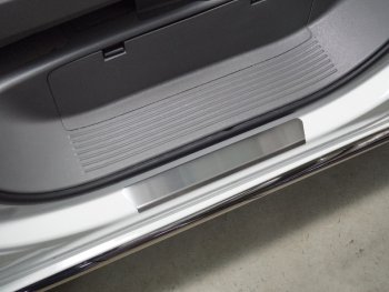 1 599 р. Накладки на передние пороги, ТСС Тюнинг  Hyundai Staria  US4 (2021-2022) (лист шлифованный). Увеличить фотографию 1