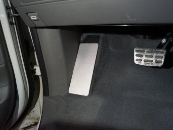 789 р. Накладка площадки левой ноги, ТСС Тюнинг  Hyundai Staria  US4 (2021-2022) (лист алюминий 4мм). Увеличить фотографию 1