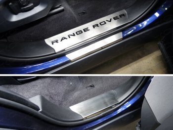Накладки на пластиковые пороги, ТСС Тюнинг Land Rover (Ленд) Range Rover Sport (ранж)  2 L494 (2013-2017) 2 L494 дорестайлинг