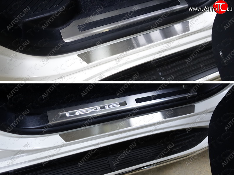 2 079 р. Накладки на пороги, ТСС Тюнинг  Lexus LX ( 450d,  570) (2015-2024) (лист шлифованный))