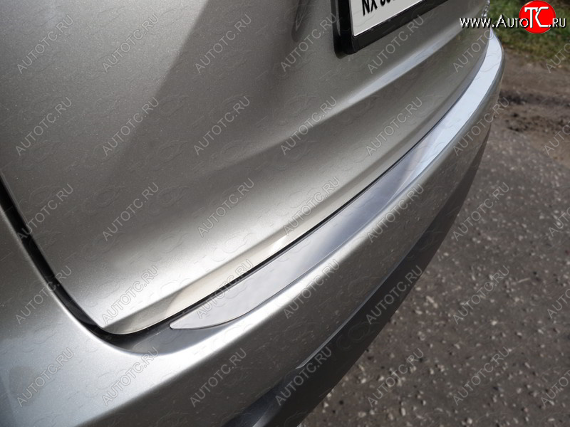 2 489 р. Накладка на задний бампер, ТСС Тюнинг  Lexus NX  200 (2014-2017) (Лист шлифованный)