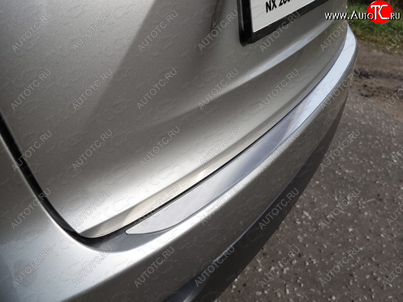 2 489 р. Накладка на задний бампер, ТСС Тюнинг  Lexus NX  200T (2015-2024) (лист шлифованный)