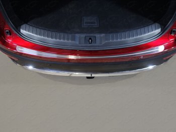 3 699 р. Накладка на задний бампер, ТСС Тюнинг  Mazda CX-9  TC (2015-2024) (лист шлифованный с полосой). Увеличить фотографию 1