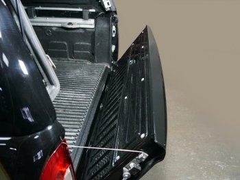 9 249 р. Накладка на задний бампер, ТСС Тюнинг  Mercedes-Benz X class  W470 (2017-2020) (крашенная черный цвет). Увеличить фотографию 1