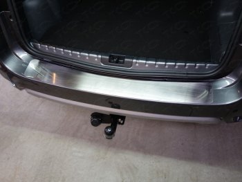 3 099 р. Накладка на задний бампер, ТСС Тюнинг  Nissan Terrano  D10 (2013-2016) (Лист шлифованный). Увеличить фотографию 1