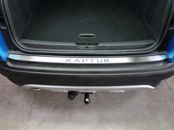2 699 р. Накладка на задний бампер, ТСС Тюнинг  Renault Kaptur (2016-2020) (лист шлифованный надпись Kaptur). Увеличить фотографию 1