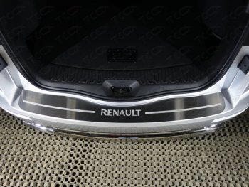 4 299 р. Накладка на задний бампер, ТСС Тюнинг  Renault Koleos  2 (2016-2024) (лист шлифованный надпись Renault). Увеличить фотографию 1