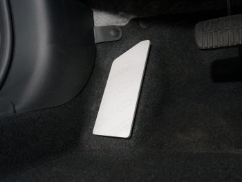 749 р. Накладка площадки левой ноги, ТСС Тюнинг Subaru Forester SK/S14 дорестайлинг (2018-2021) (лист алюминий 4мм). Увеличить фотографию 1