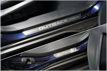 Накладки на пластиковые пороги, ТСС Тюнинг Subaru (Субару) Outback (Аутбэк)  BT (2019-2024) BT универсал