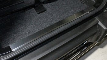 3 899 р. Накладки на задний бампер, ТСС Тюнинг Suzuki Jimny JB64 (2018-2024) (лист шлифованный). Увеличить фотографию 1