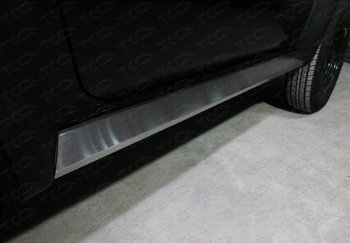 11 299 р. Накладки на пластиковый внешний порог, ТСС Тюнинг  Suzuki Jimny  JB64 (2018-2024) (Лист шлифованный). Увеличить фотографию 1