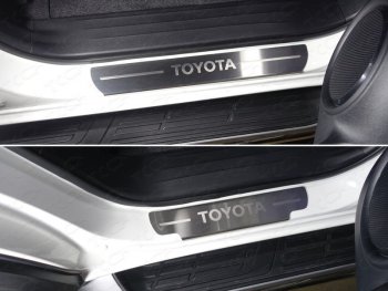 Накладки на пороги, ТСС Тюнинг Toyota (Тойота) Fortuner (Фортунер)  AN160 (2015-2020) AN160 дорестайлинг