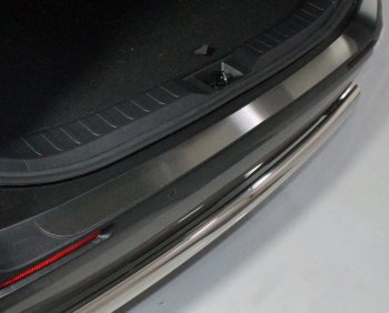 3 399 р. Накладка на задний бампер, ТСС Тюнинг  Toyota RAV4  XA50 (2018-2024) (Лист шлифованный). Увеличить фотографию 1