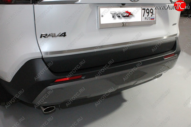 1 889 р. Накладка на заднюю дверь, ТСС Тюнинг  Toyota RAV4  XA50 (2018-2024) (Лист шлифованный)