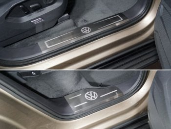 Накладки на передние пороги, ТСС Тюнинг Volkswagen (Волксваген) Touareg (Туарек)  CR (2018-2024) CR