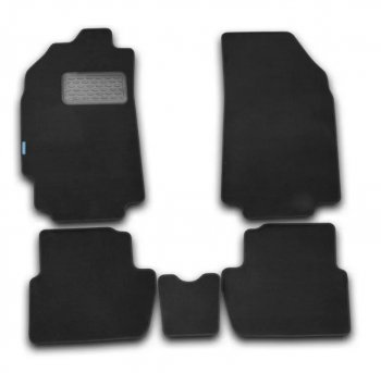 3 699 р. Комплект ковриков в салон (текстиль, чёрные) Autofamily Hyundai Elantra XD (ТагАЗ) седан (2008-2014). Увеличить фотографию 1