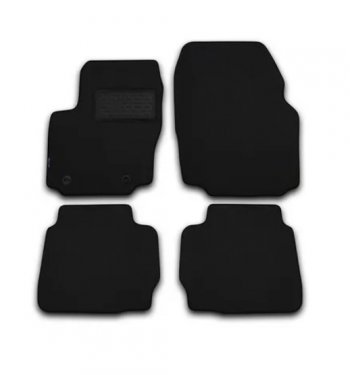 1 889 р. Комплект ковриков в салон (текстиль, чёрные) Autofamily Chevrolet Captiva 2-ой рестайлинг (2013-2016). Увеличить фотографию 1