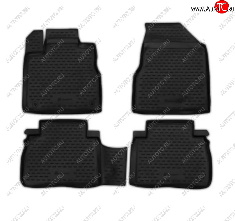 3 299 р. Комплект ковриков в салон (полиуретан, чёрные) Element BYD F3 седан (2015-2018)