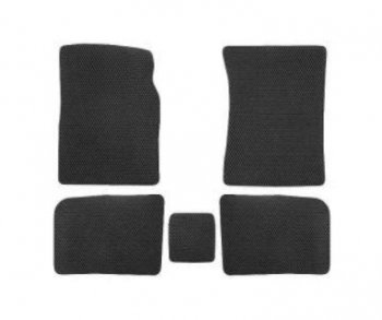 Комплект ковриков в салон (чёрные чёрная окантовка) Klever EVA  2101, 2102, 2103, 2104, 2105, 2106, 2107