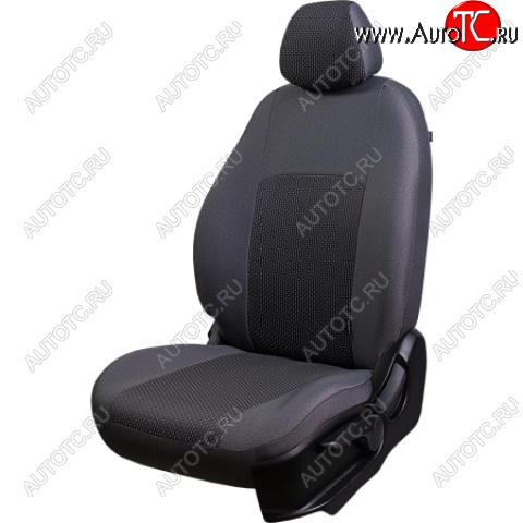 4 849 р.  Комплект чехлов для сидений (жаккард 60/40 3Г) Lord Autofashion ДУБЛИН  Chevrolet Aveo  T250 (2006-2011) (серый, вставка сеул серый)