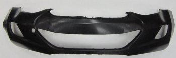 2 779 р. Бампер передний (с отверстиями под ПТФ) GAMMA  Hyundai Elantra  MD (2010-2013) (Неокрашенный). Увеличить фотографию 1