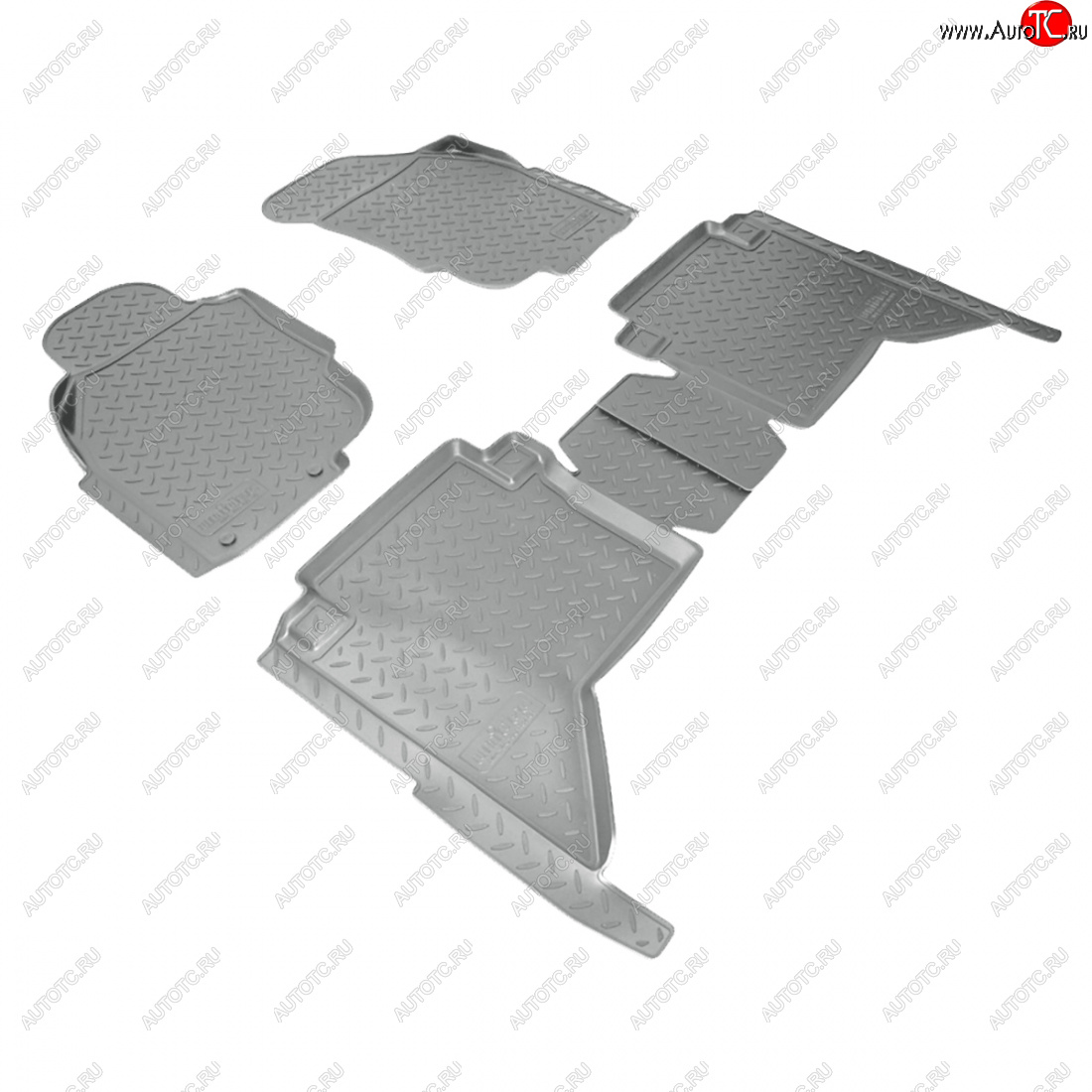 3 099 р. Коврики салонные (N2) Norplast  Toyota Hilux  AN10,AN20 (2008-2011) (серый)