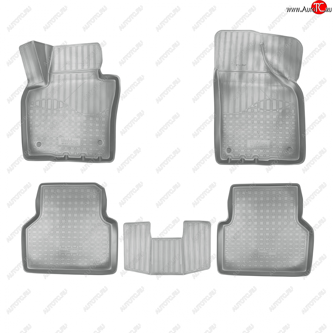 2 899 р. Коврики салонные 3D Norplast  Volkswagen Tiguan  NF (2011-2017) (серый)