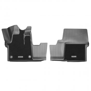 2 499 р. Коврики салонные комбинированные 3D (передняя пара) Norplast  Opel Zafira Life  С (2019-2024) (черный). Увеличить фотографию 1