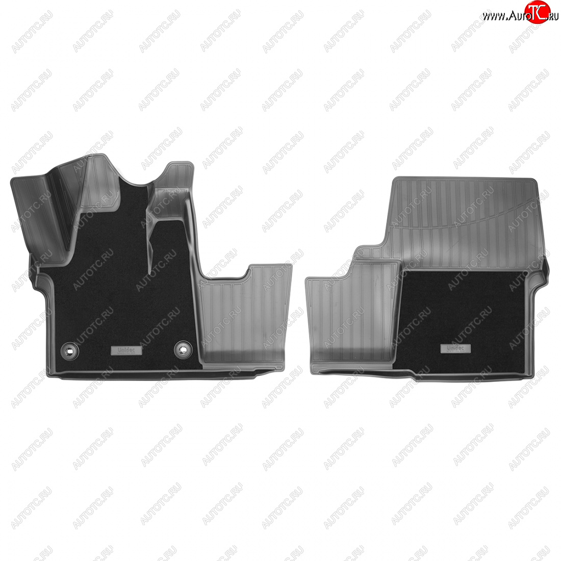 2 499 р. Коврики салонные комбинированные 3D (передняя пара) Norplast  Opel Zafira Life  С (2019-2024) (черный)